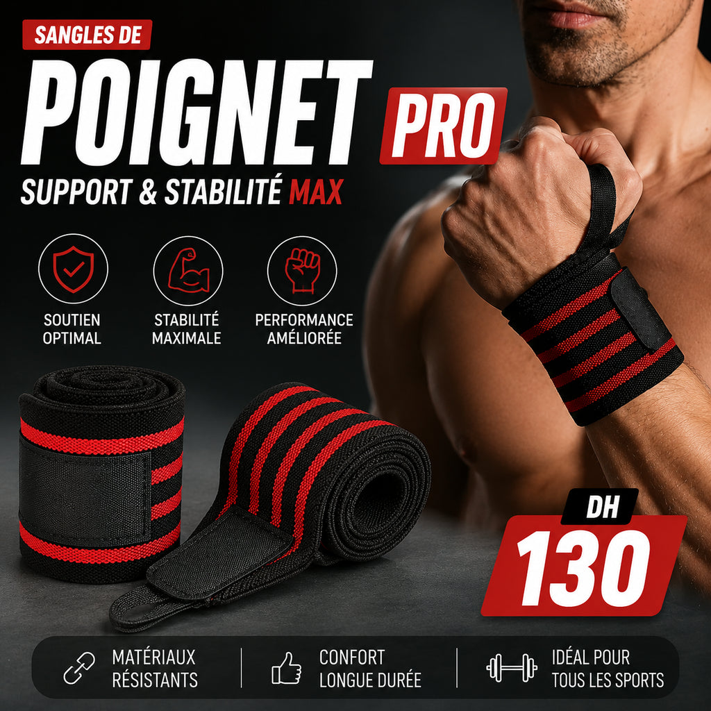 Sangles de Poignet PRO – Support & Stabilité
