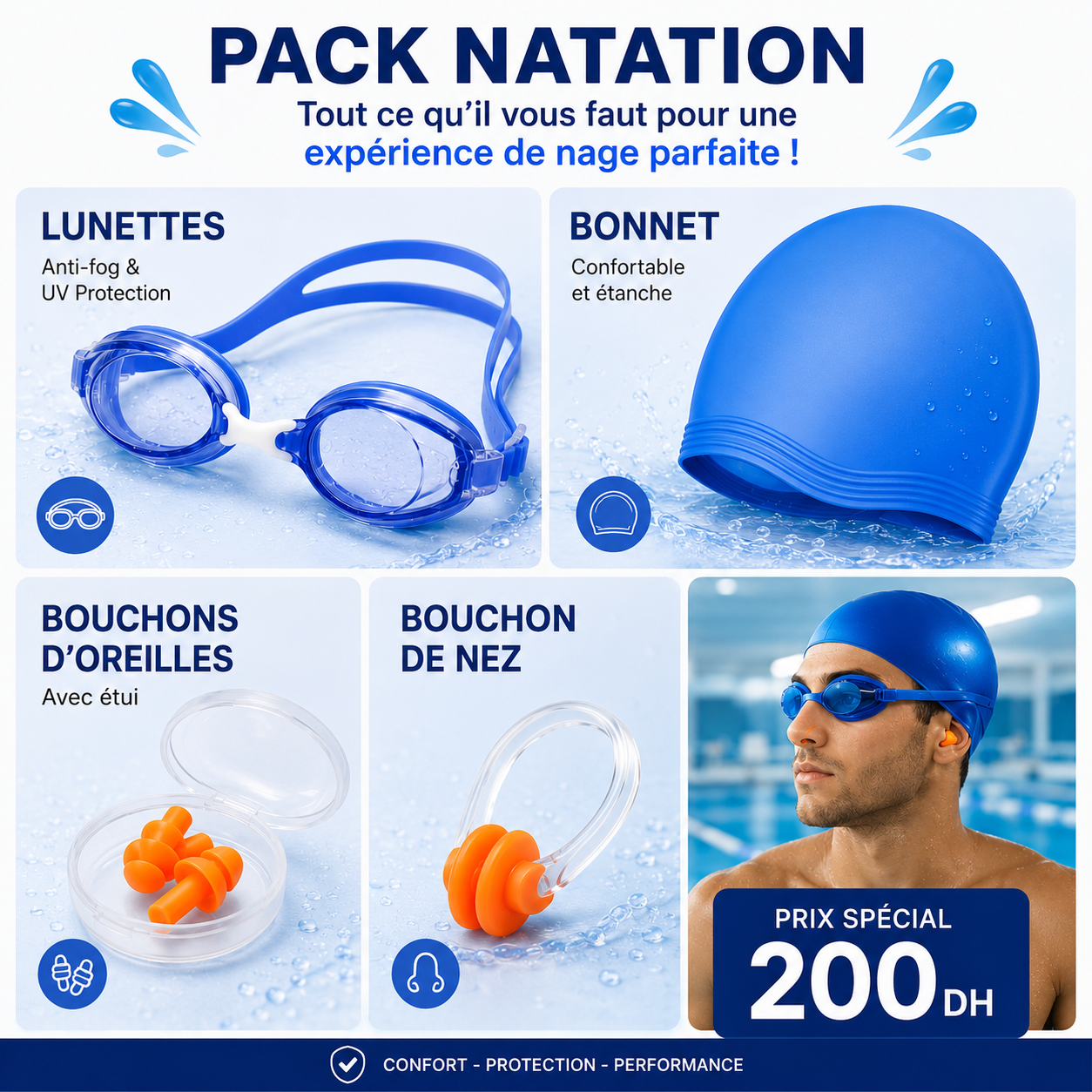 PACK NATATION COMPLET – 200 DH