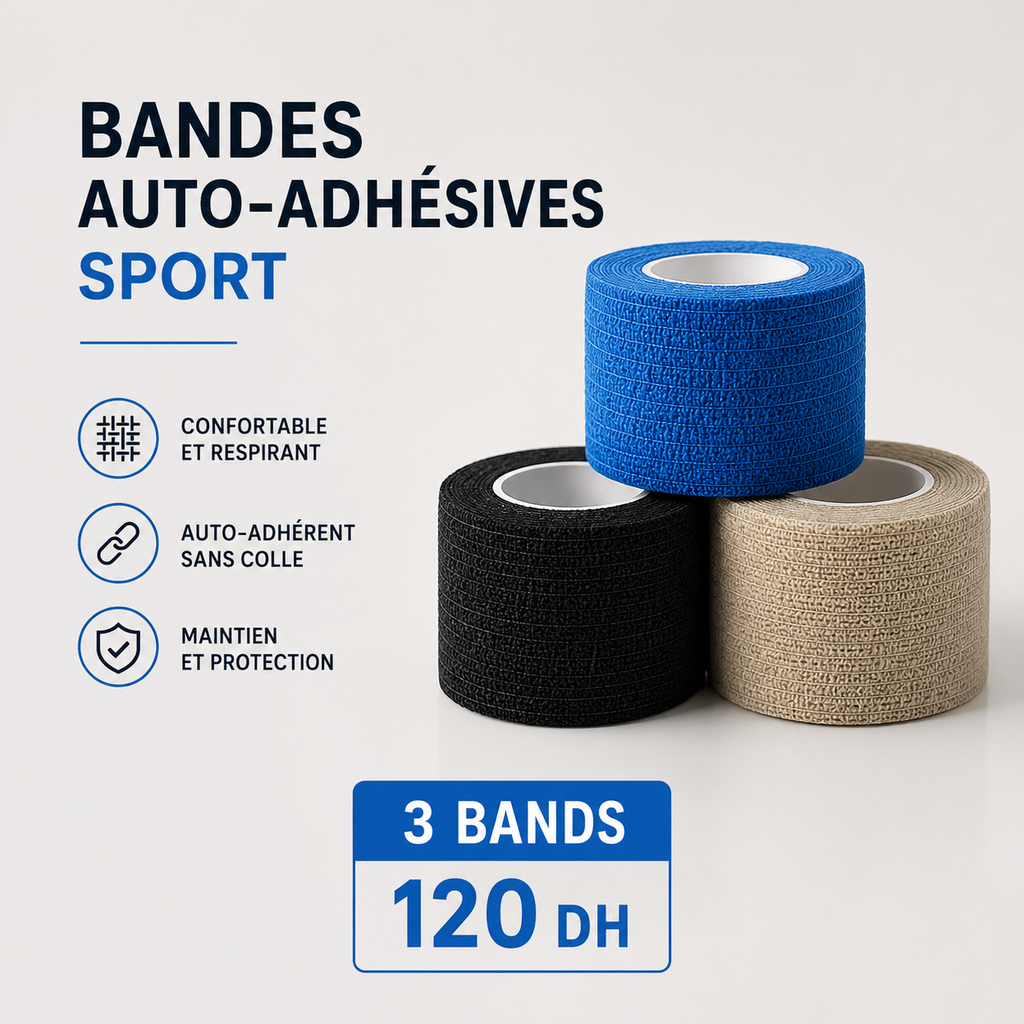 Bandes Auto-Adhésives Sport–الشريط اللاصق الذاتي